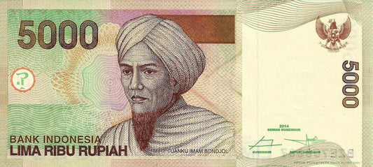 Indonesia - 5000 Rupias 2014 (# 142n)