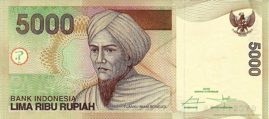 Indonesia - 5000 Rupias 2015 (# 142o)