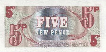 Inglaterra - 5 Pence 1972 (# M47)