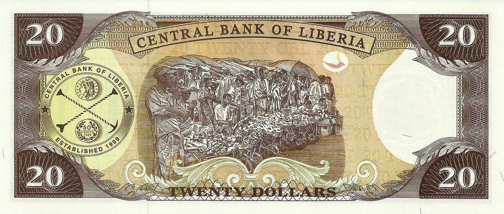Liberia - 20 Dolares 2011 (# 28f)