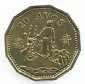 Macau - 20 Avos 1993 (Km# 71)