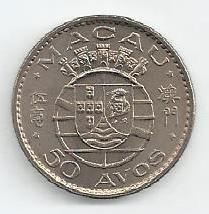 Macau - 50 Avos 1972 (Km# 7)