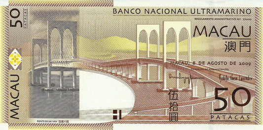Macau - 50 Patacas 2009 (# 81b)