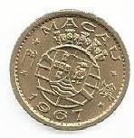 Macau - 5 Avos 1967 (Km# 1a)