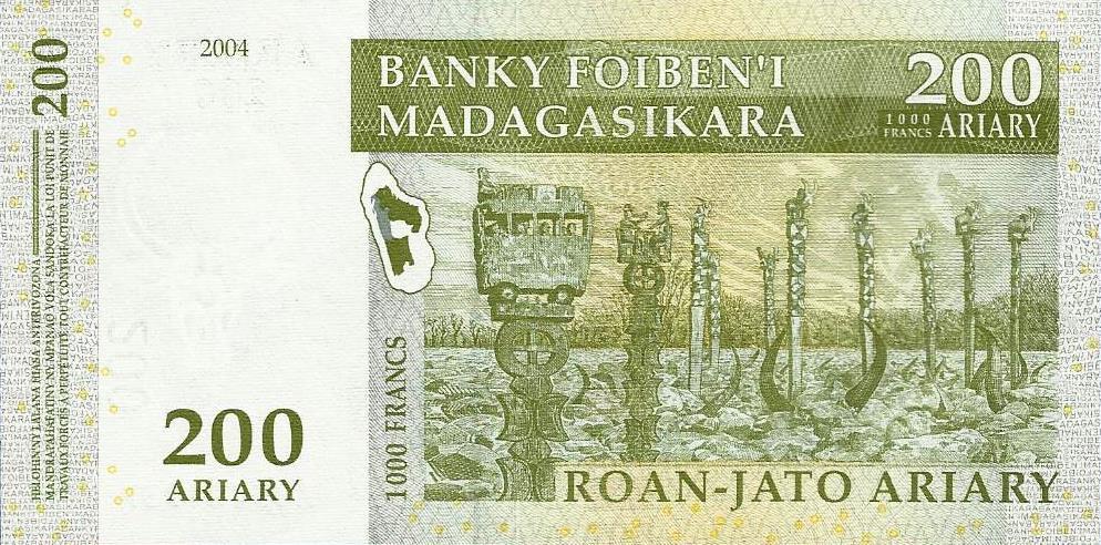 Madagascar - 200 Francos 2004 (# 87b)