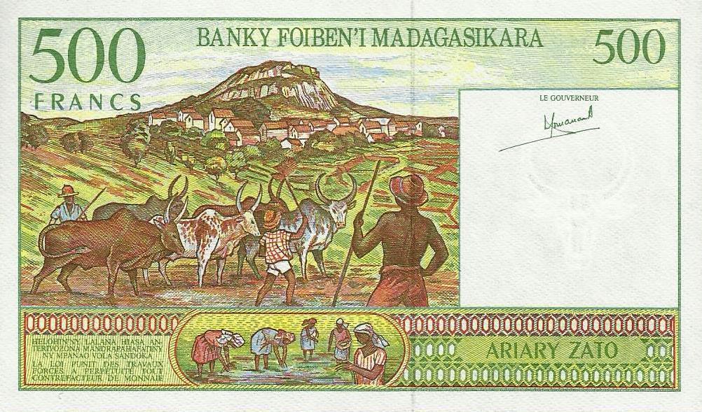 Madagascar - 500 Francos 1994 (# 160)