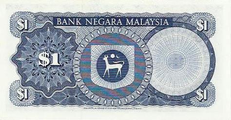 Malasia - 1 Ringgit 1986/89 (# 27a)