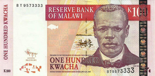 Malawi - 100 Kwacha 2011 (# 54e)