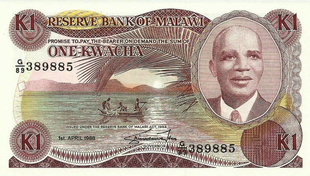 Malawi - 1 Kwacha 1988 (# 19b)