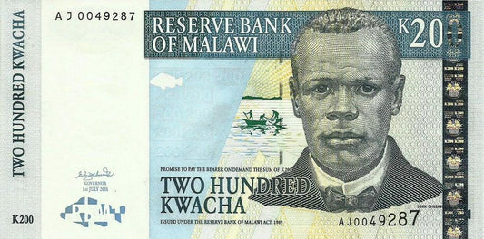 Malawi - 200 Kwacha 2001 (# 47a)