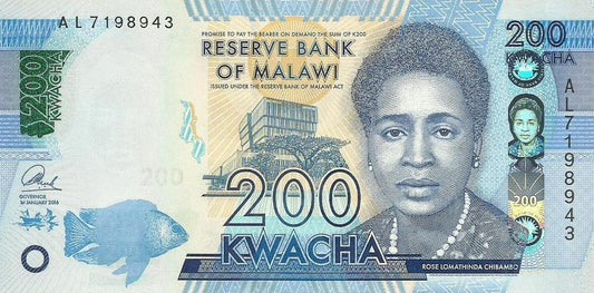 Malawi - 200 Kwacha 2016 (# 60c)