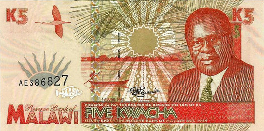 Malawi - 5 Kwacha 1995 (# 30)