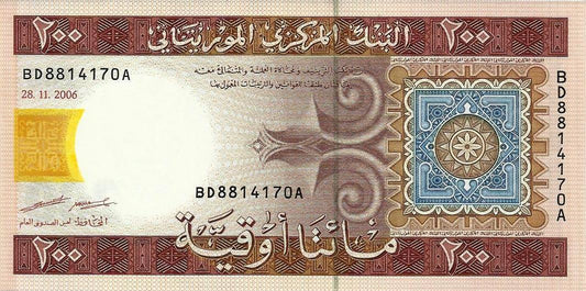 Mauritania - 200 Ouguiya 2006 (# 11b)