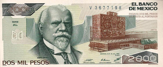 Mexico - 2000 Pesos 1985 (# 86a)