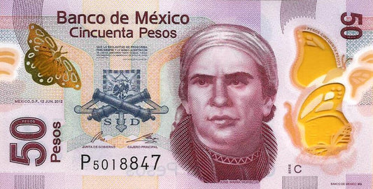 Mexico - 50 Pesos 2012 (# 123A)