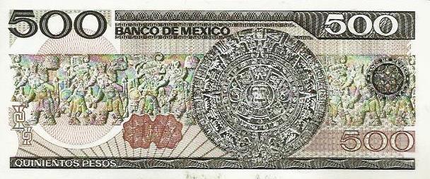 Mexico - 500 Pesos 1984 (# 79b)