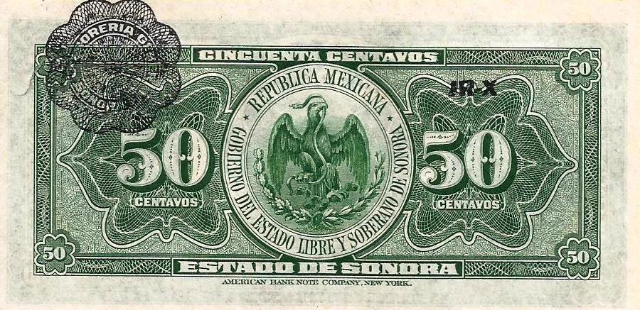 Mexico - 50 Centavos 1915 (# S1070)
