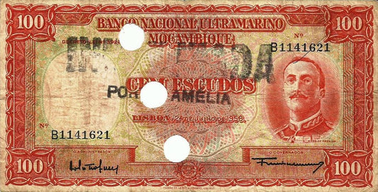 Moçambique - 100$00 1958 (# 107)
