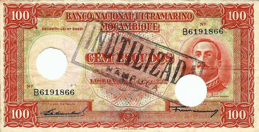 Moçambique - 100$00 1958 (# 107)