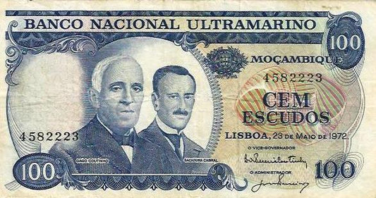 Moçambique - 100$00 1972 (# 113)