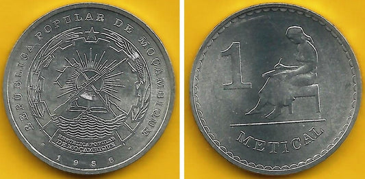 Moçambique - 1 Metical 1986 (Km# 99a)