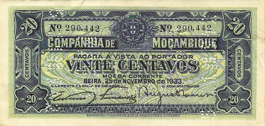 Moçambique - 20 Centavos 1933 (# R29)