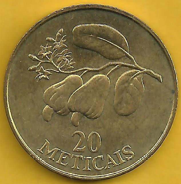 Moçambique - 20 Meticais 1994 (Km# 118)