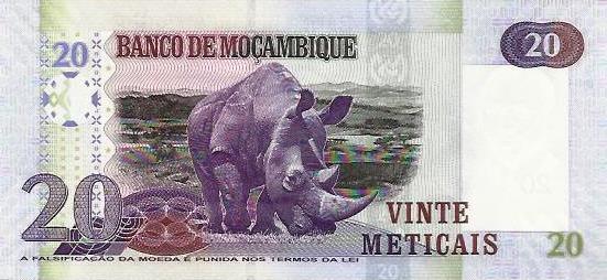 Moçambique - 20 Meticais 2006 (# 143)