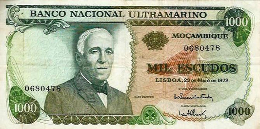 Moçambique - 1000$00 1972 (# 115)