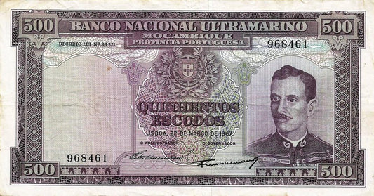 Moçambique - 500$00 1967 (# 104)