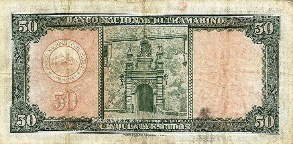 Moçambique - 50$00 1958 (# 106b)