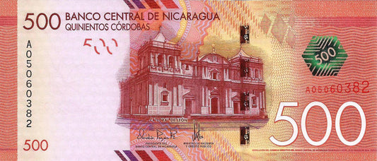 Nicaragua - 500 Cordobas 2015 (# 214)