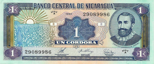 Nicaragua - 1 Cordoba 1990 (# 173)