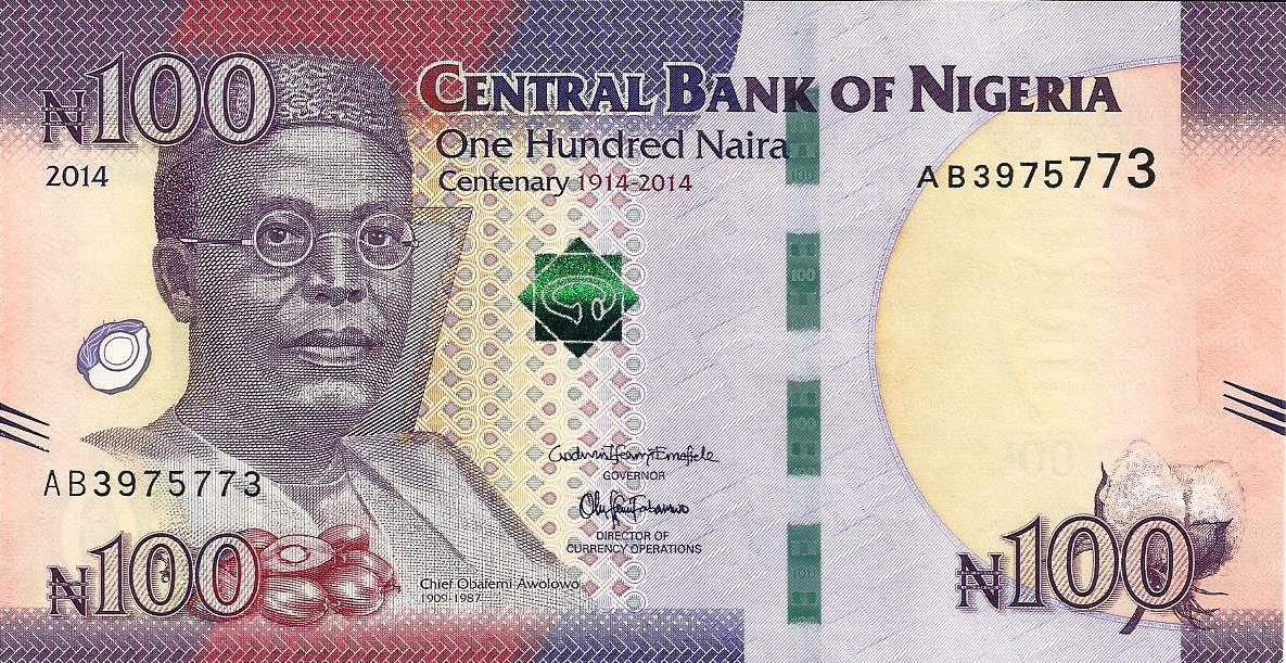 Nigeria - 100 Naira 2014 (# 41)