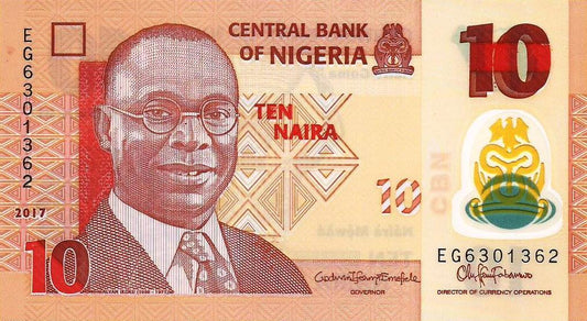 Nigeria - 10 Naira 2017 (# 39h)