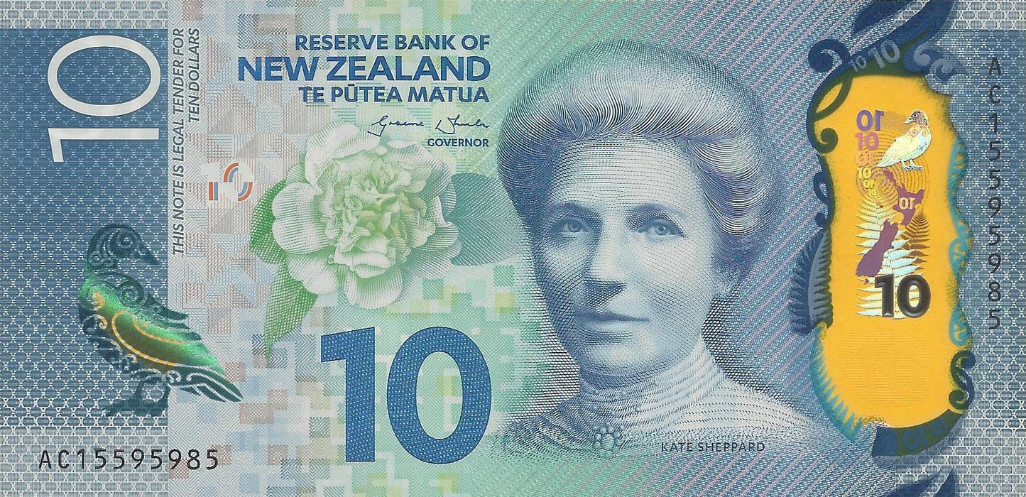 Nova Zelandia - 10 Dolares 2015 (# 192a)