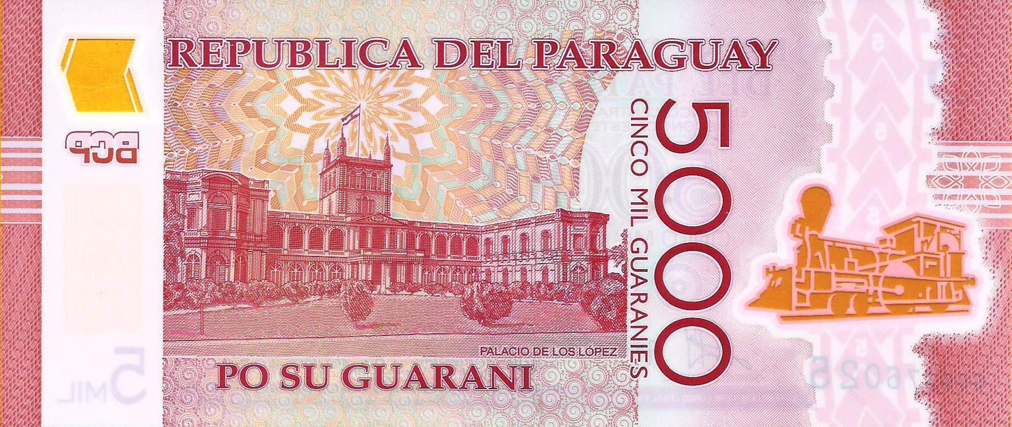 Paraguai - 5000 Guaranies 2011(12) (# 234)