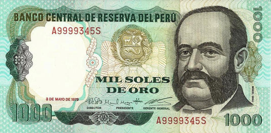 Peru - 1000 Soles Ouro 1979 (# 118)