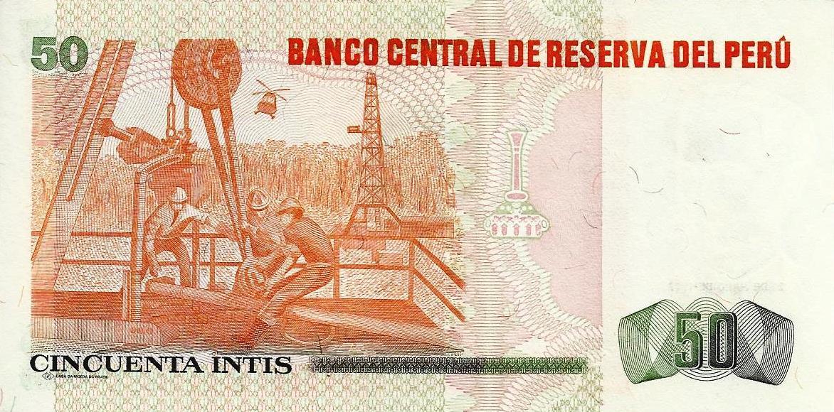 Peru - 50 Ìntis 1987 (# 131b)