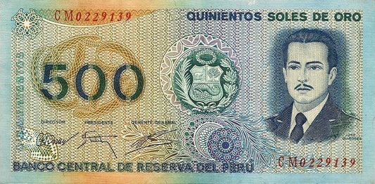 Peru - 500 Soles Ouro 1976 (# 115)