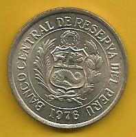 Peru - 5 Soles Oro 1976 (Km# 267)