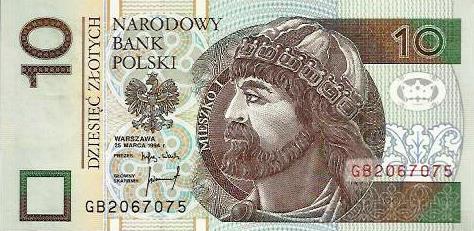 Polónia - 10 Zlotych 1994 (# 173a)