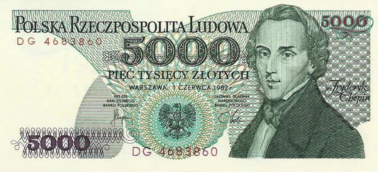 Polónia - 5000 Zlotych 1982 (# 150a)