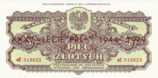 Polónia - 5 Zlotych 1944 (# 109b)