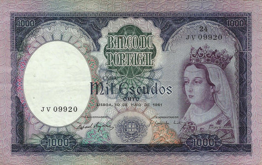 Portugal - 1000$00  1961 (# 166)