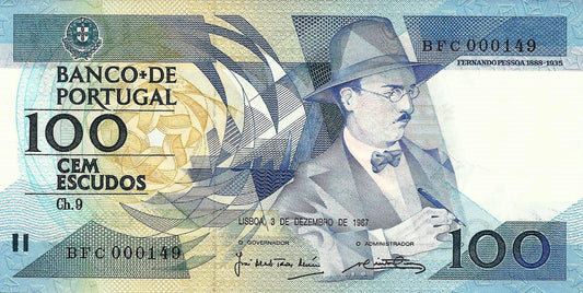 Portugal - 100$00 1987 (# 179d)