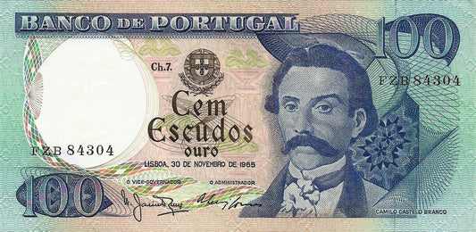 Portugal - 100$00 1965 (# 169a)