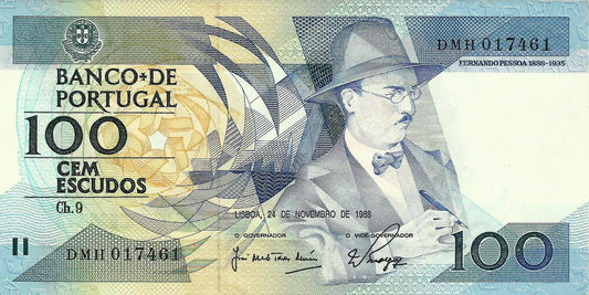 Portugal - 100$00 1988 (# 179f)