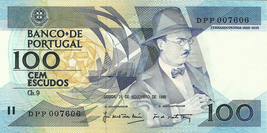 Portugal - 100$00 1988 (# 179f)
