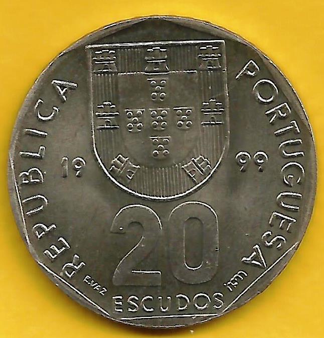 Portugal - 20$00 1999 (Km# 634)